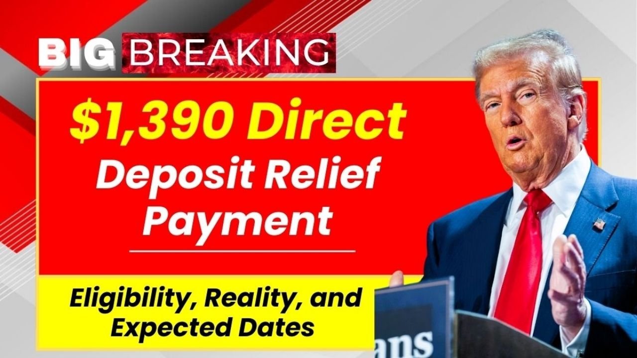 $1,390 Direct Deposit Relief Payment Explained: December 2025 IRS Update